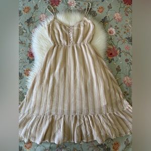 Aerie: Multi Stripe Midi Dress